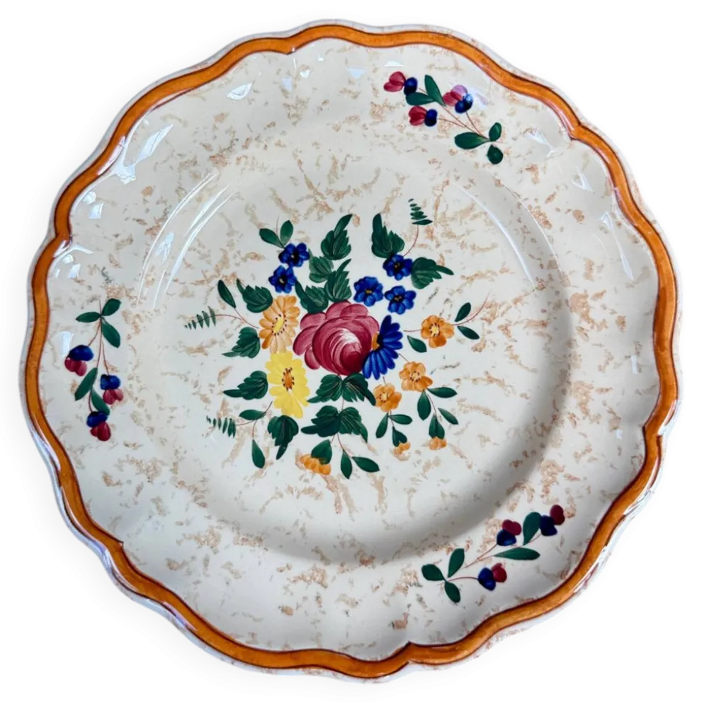 Série de 12 assiettes à dessert Longchamp Mistral