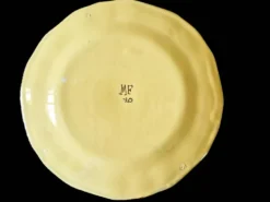 Série de 10 assiettes à dessert vintage Martres-Tolosane Décor Rose Bleue