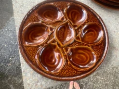 Série de 12 assiettes à huîtres St Clément