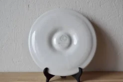 Série de 6 assiettes à huîtres vintage Moulin-des-Loups - Orchies - Décor Grand Feu