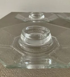 Série de 4 coquetiers octogonaux vintage, France