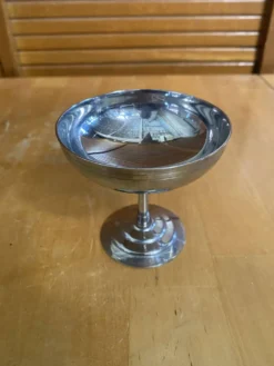 Série de 6 coupes a glace rémy letang inox design vintage #e407