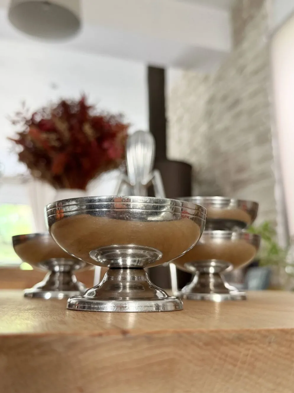 Série de 4 coupes à glace vintage Letang Remy