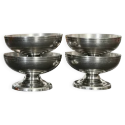 Série de 4 coupes à glace vintage Letang Remy