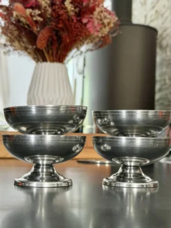 Série de 4 coupes à glace vintage Letang Remy