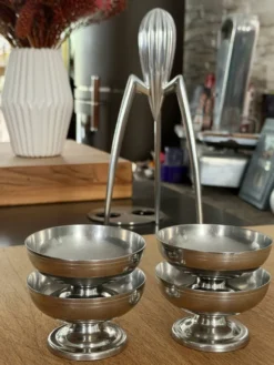 Série de 4 coupes à glace vintage Letang Remy