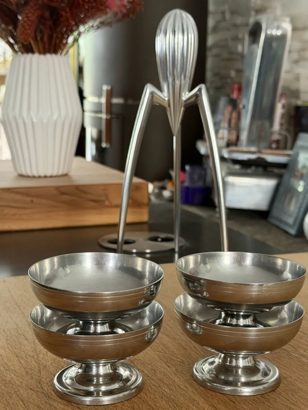 Série de 4 coupes à glace vintage Letang Remy