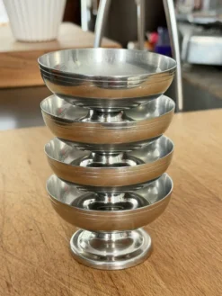 Série de 4 coupes à glace vintage Letang Remy