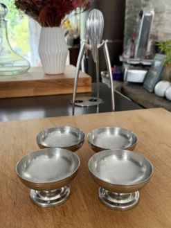 Série de 4 coupes à glace vintage Letang Remy