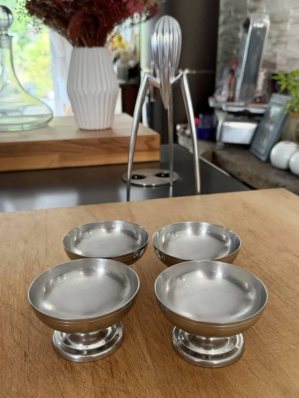 Série de 4 coupes à glace vintage Letang Remy