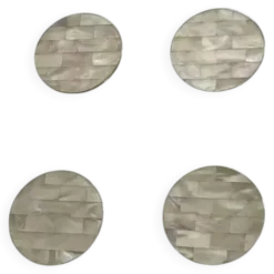 Série de 4 dessous de verre vintage en nacre