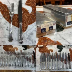 Série de 12 fourchettes et 12 couteaux ERCUIS modèle Contours