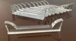 Série de 11 porte-couteau vintage en cristal