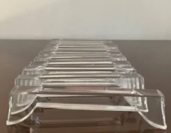 Série de 11 porte-couteau vintage en cristal
