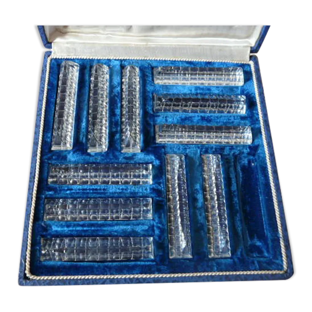 Série de 11 porte couteaux dans leur coffret