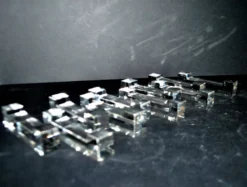 Série de 10 porte-couteaux design en cristal modèle épuré