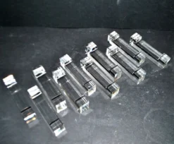 Série de 10 porte-couteaux design en cristal modèle épuré