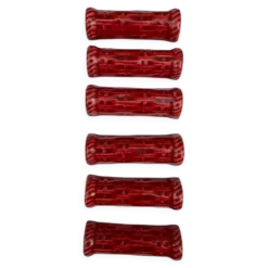 Série de 6 porte-couteaux en céramique de Proceram Aubagne – Rouge sang