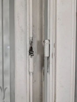 Série de 4 portes en verre gravé début XX ème