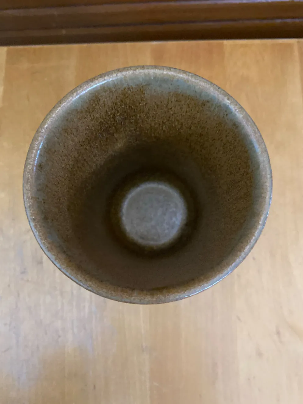 Série de 4 tasses gobelets digoin grès beige made in france vintage #e