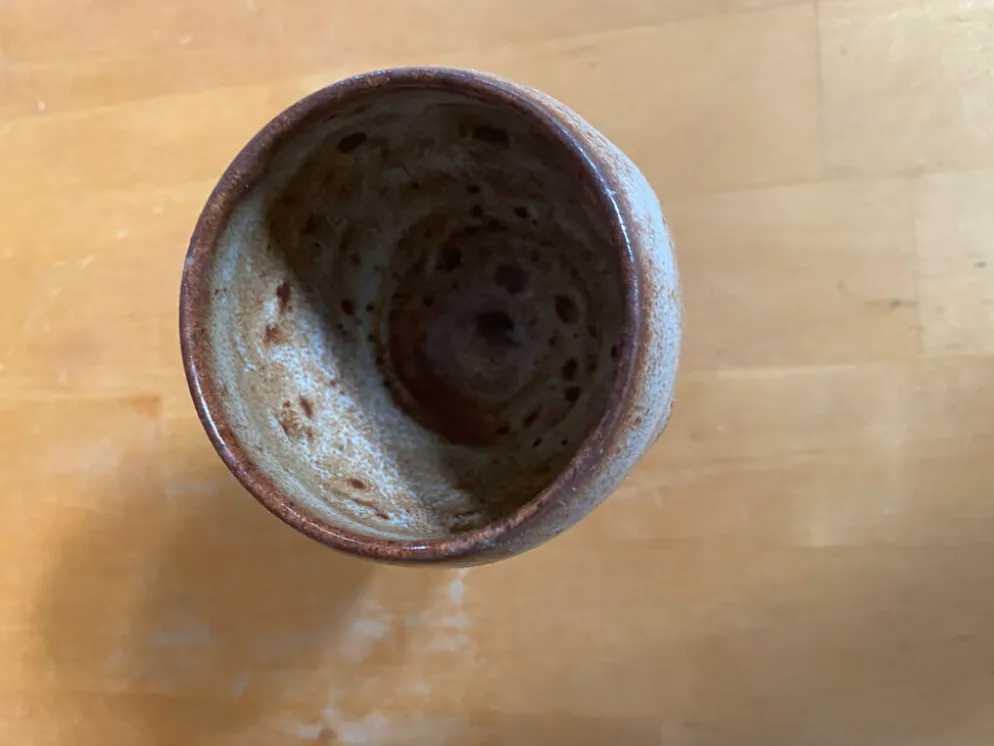 Série de 4 tasses roger jacques grès st amand made in france vintage #