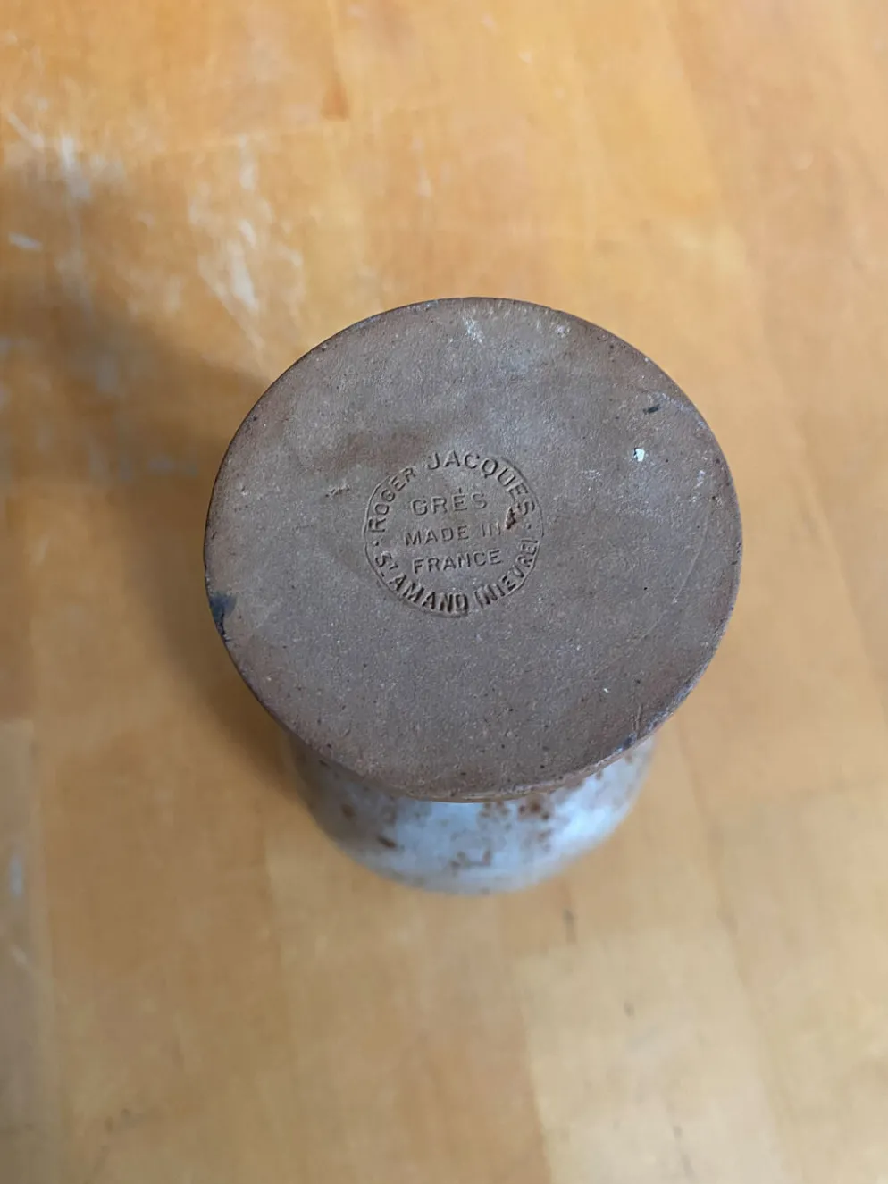 Série de 4 tasses roger jacques grès st amand made in france vintage #