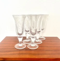 Série de 6 verres Biot signés