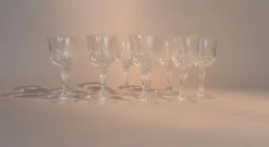 Série de 10 verres à liqueur Cristal d'Arques.