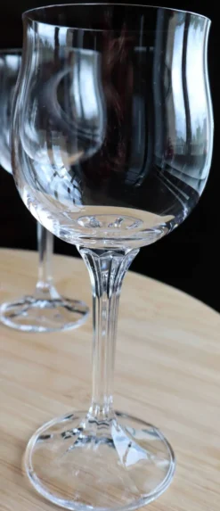 Série de 6 verres à vin vintage en cristal de Bohême - Modèle Diana
