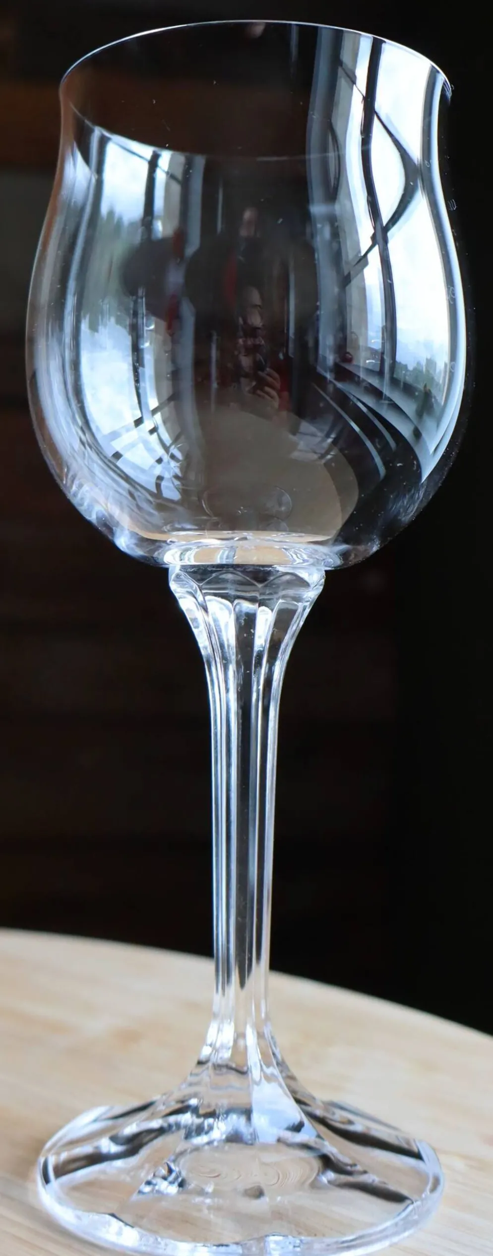 Série de 6 verres à vin vintage en cristal de Bohême - Modèle Diana