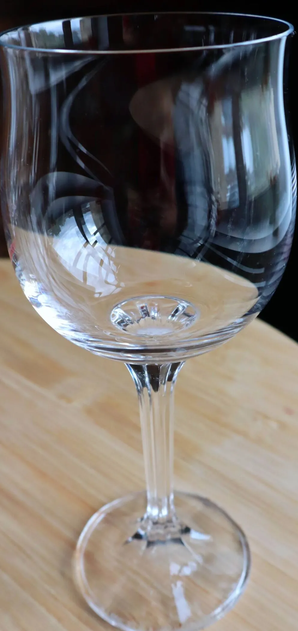 Série de 6 verres à vin vintage en cristal de Bohême - Modèle Diana