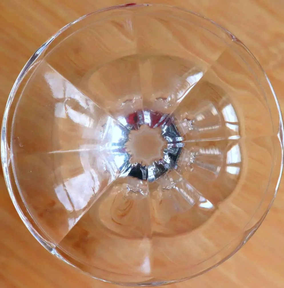 Série de 6 verres à vin vintage en cristal de Bohême - Modèle Diana