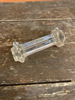 Série 6 Porte Couteaux Ancien Verre Moulé Art de Table Vintage