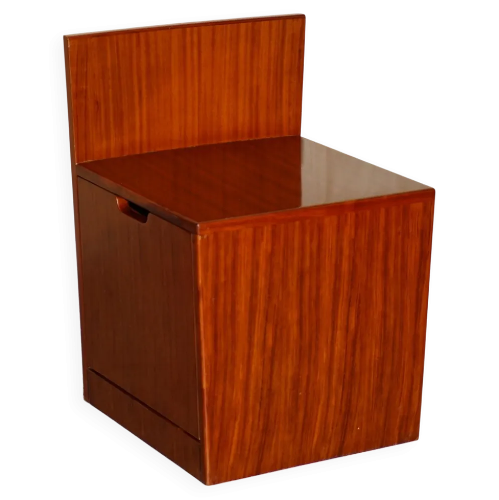 Starbay living the legend la desirade coiffeuse pliante cuir et acajou
