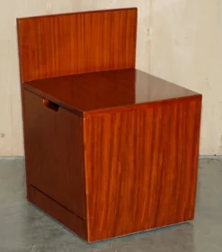 Starbay living the legend la desirade coiffeuse pliante cuir et acajou