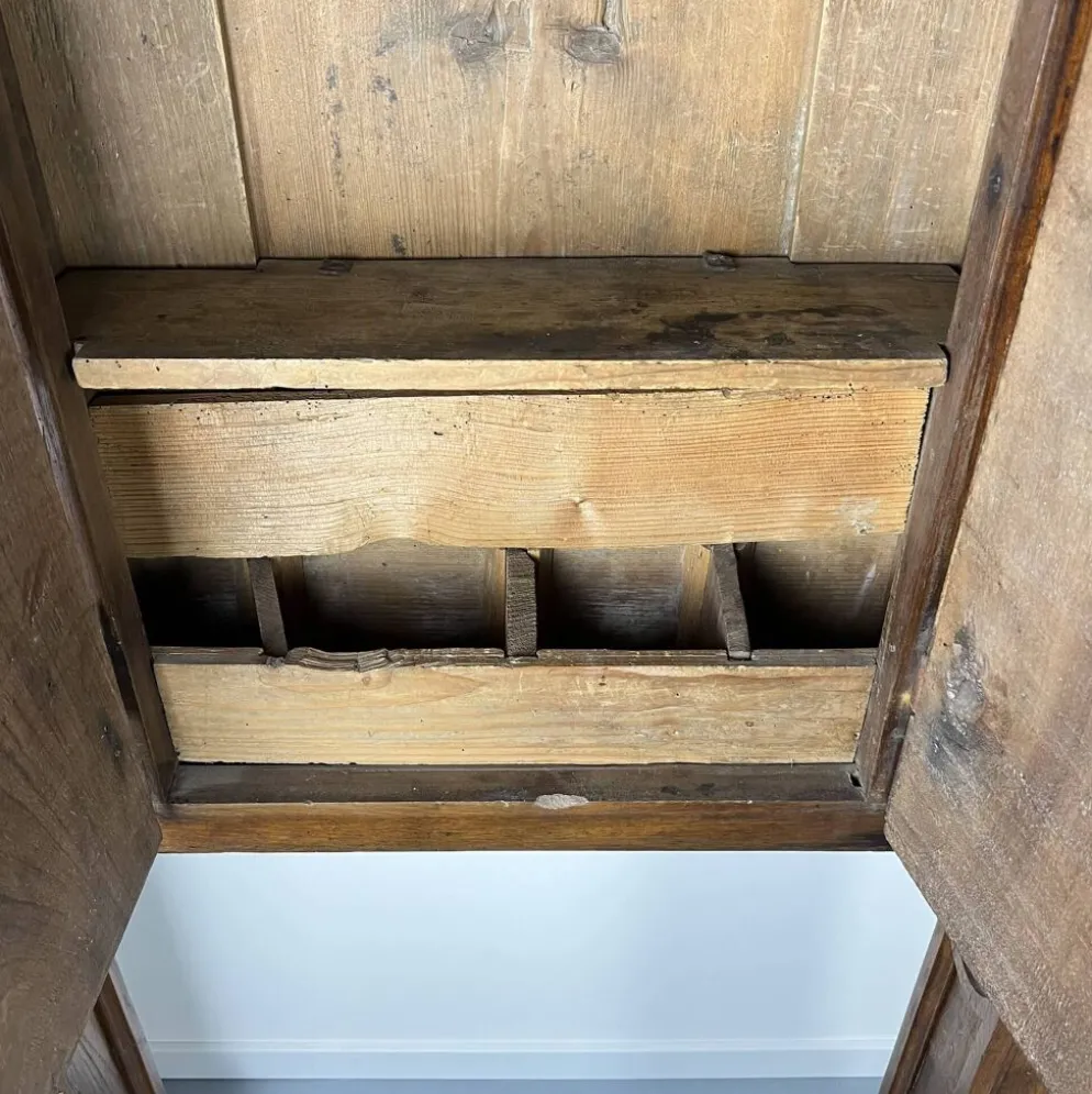 Stipo Monetiere, Piemont XVIIe meuble cabinet à 8 tiroirs, en noyer, Italie