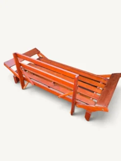 Structure de banquette-lit convertible en bois avec tiroir de rangement