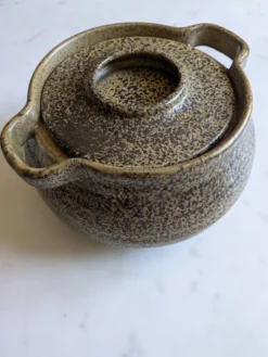 Sublime Soupière en grès moucheté "Les Potiers de l'Abbaye 70'