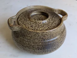 Sublime Soupière en grès moucheté