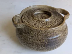 Sublime Soupière en grès moucheté