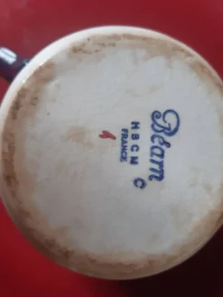 Sucrier à anses décor basque sans son couvercle