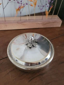 Sucrier argenté Bossi Silverplate Italy