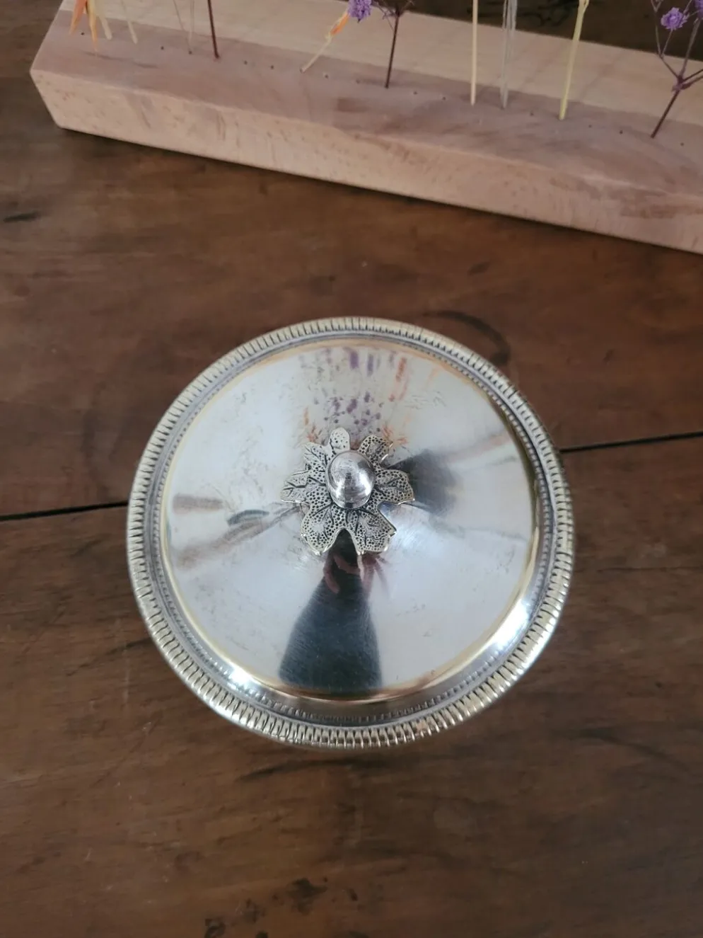 Sucrier argenté Bossi Silverplate Italy