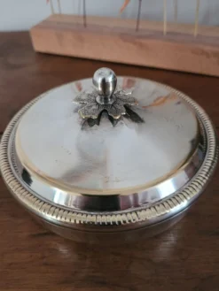 Sucrier argenté Bossi Silverplate Italy