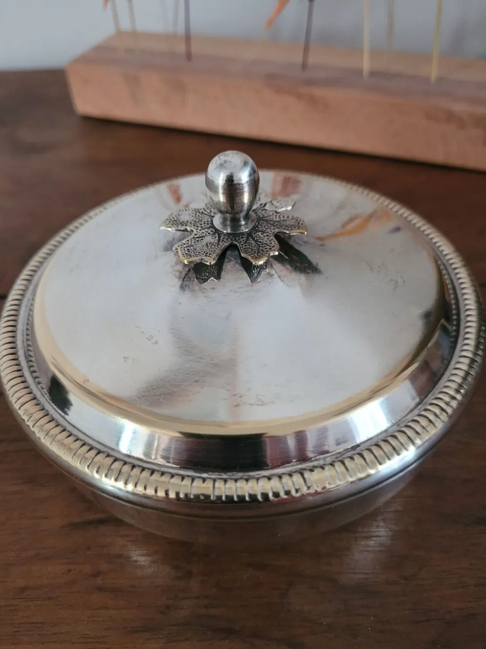 Sucrier argenté Bossi Silverplate Italy
