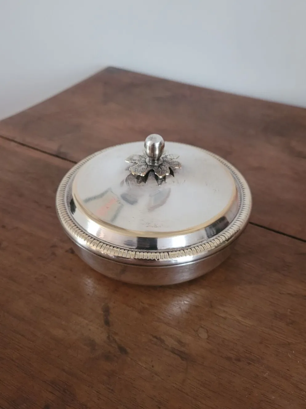 Sucrier argenté Bossi Silverplate Italy