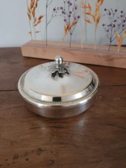 Sucrier argenté Bossi Silverplate Italy