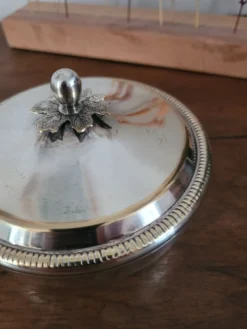 Sucrier argenté Bossi Silverplate Italy