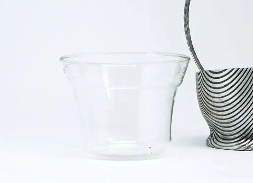 Sucrier Art Déco, en laiton argenté, Szandrik, Hongrie, années 1930