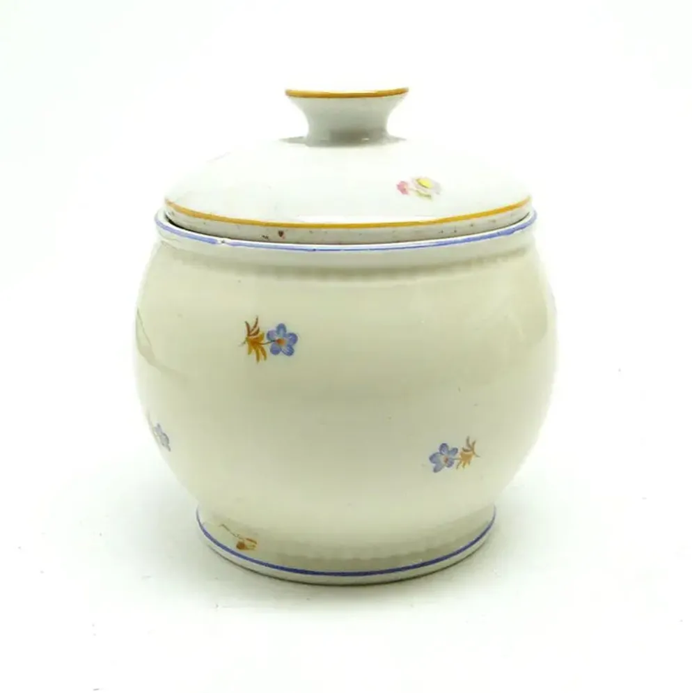 Sucrier Art Déco, porcelaine, Pologne, années 1920